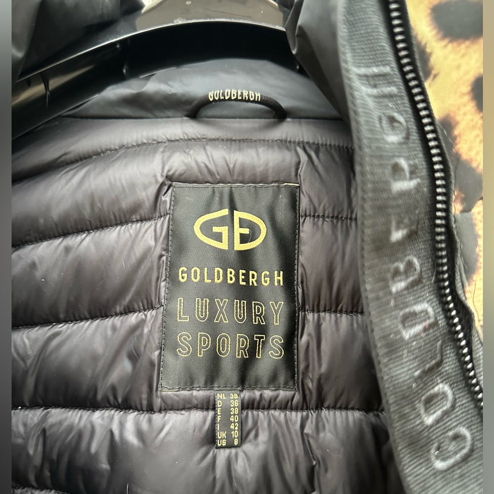 NWT Goldbergh Felis Down Ski Jacket 8 Jaguar Belted M Leopard NEW Puffer Jungle - Picture 7 of 16